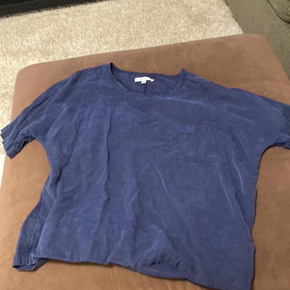 Navy DownEast blouse